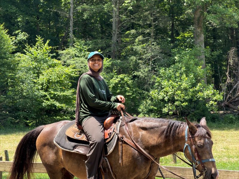 Ibn Abbas Youth Program: Horseback Rider Forest Portrait 03