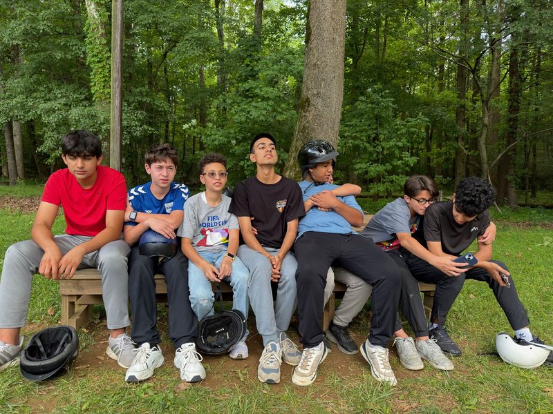 Ibn Abbas Youth Program: Boys Seated Forest Group