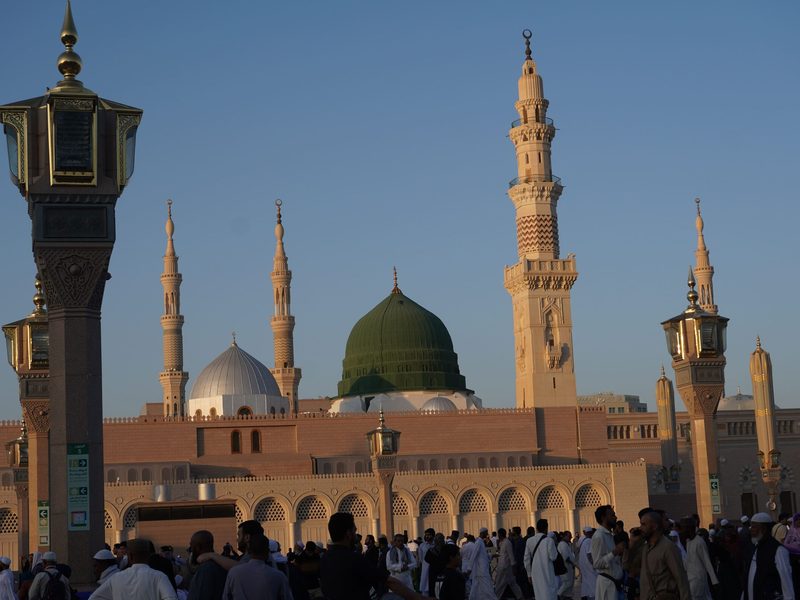 The Green Dome and minarets in daylight